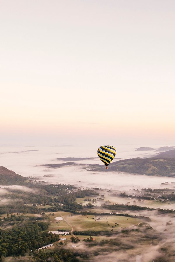 Sunshine Coast Hinterland hot air balloon